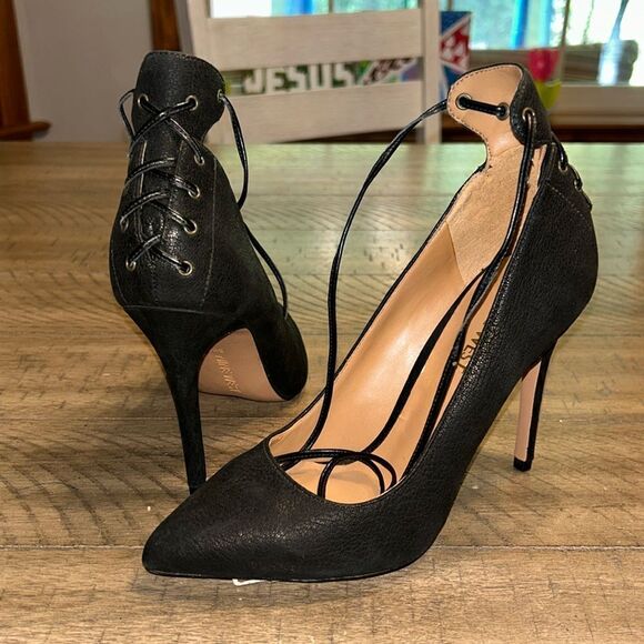 NWT Nine West ankle tie heels size 5.5 - Picture 1 of 8